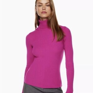 Babaton Atitzia Rib Knit Compel turtleneck sweater